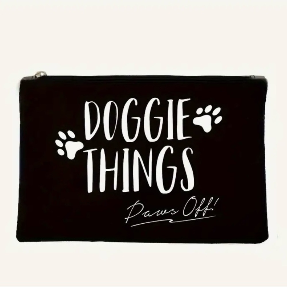 New Doggie Things Zippered Pouch Dog Accessories Dog Bag